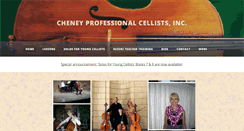 Desktop Screenshot of cheneycellists.com